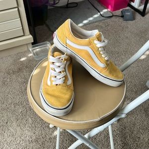 Yellow vans, size 6.5